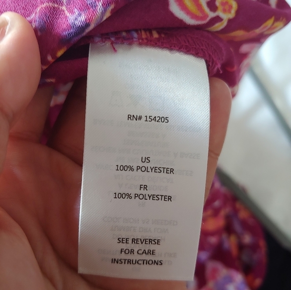 Cooper and Ella Floral Boho Peasant Blouse Size Medium - Picture 14 of 15